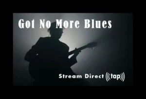 Picture of NFC card labeled "Got No More Blues" for musicians to stream direct to their fans.