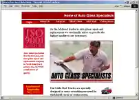 Picture of Auto Glass Specialists intranet homepage