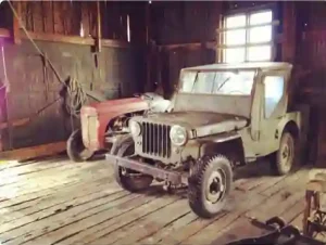 Picture of collector's Willys Jeep used in WWII