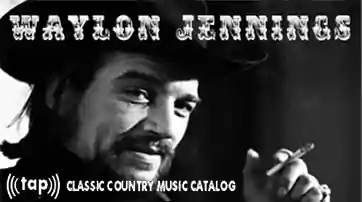 Picture of NFC Card (((tap)))® to load Waylon Jenning's music catalog to purchase streaming audio files.
